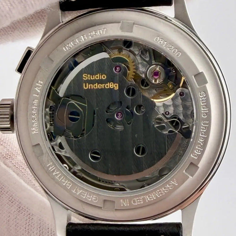 Studio Underdog Champagne & Caviar Massena LAB 38mm - CalderoneWatchCo