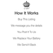 Watch Battery Replacement | Quartz | 1 Year Warranty - CalderoneWatchCo