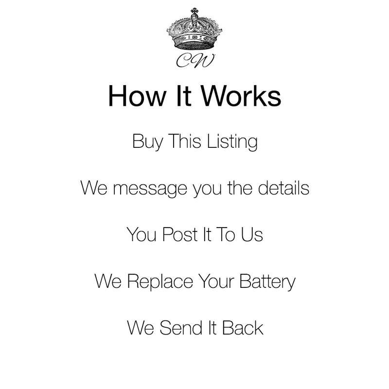 Watch Battery Replacement | Quartz | 1 Year Warranty - CalderoneWatchCo